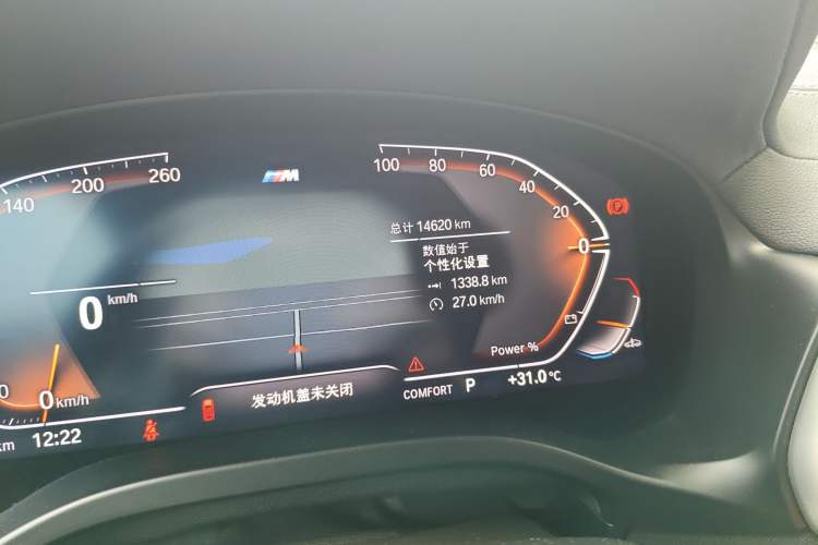 Used BMW X4 2022 xDrive 25i M Sport Package Odometer Close Up