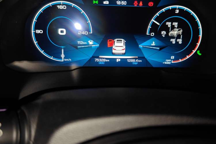 Used Haval H6 2017 Blue Label 2.0T Automatic Two-Wheel Drive Leading Model Odometer Close Up