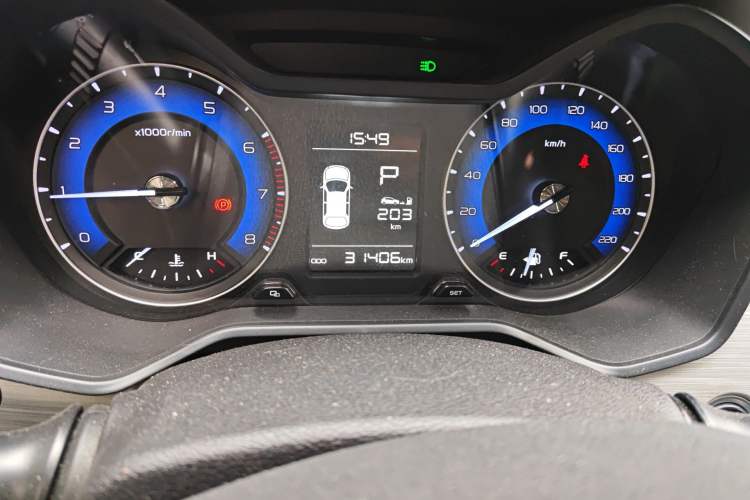 Used Geely Auto Vision X3 2020 1.5L CVT Luxury Model Odometer Close Up