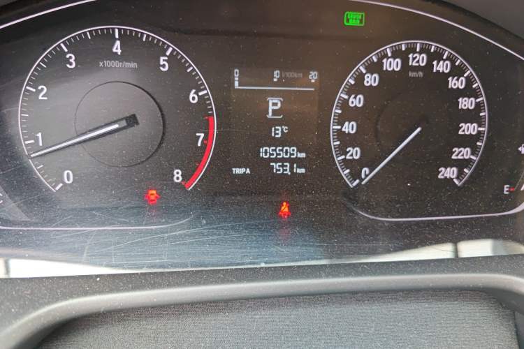 Used Honda Accord 2018 260TURBO Elite Edition China VI Odometer Close Up