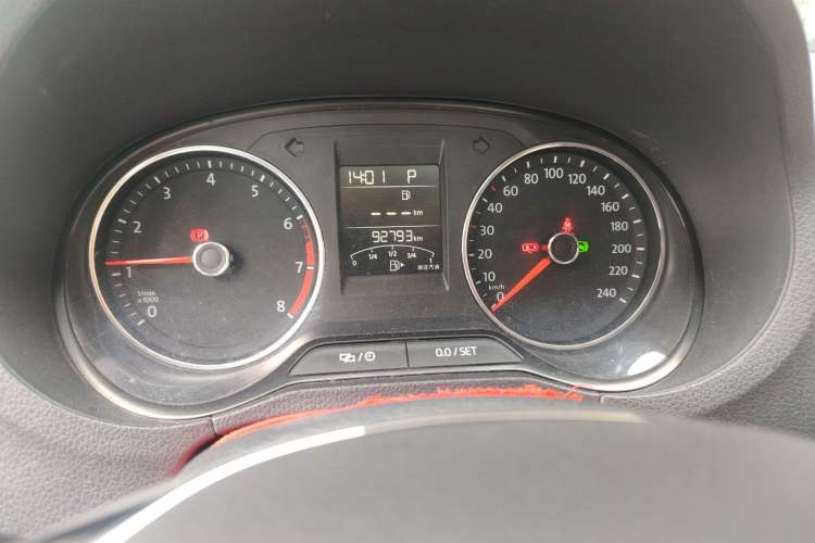 Used Volkswagen Polo 2018 1.5L Automatic Enjoyment Model Odometer Close Up