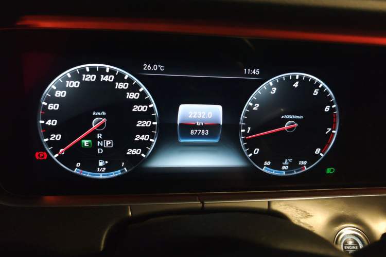 Used Mercedes-Benz E-Class 2017 E 300 L Sporty and Stylish Model Instrument Cluster