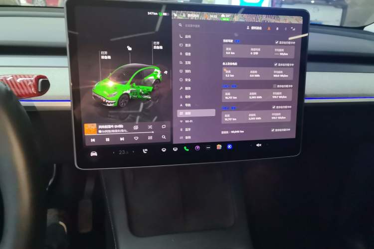 Used Tesla Model Y 2023 Rear-Wheel-Drive Version Audio And AC Panel