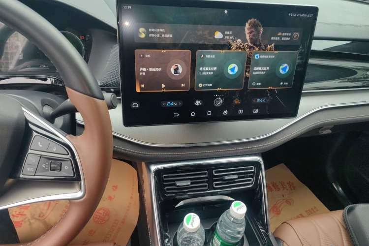 Used BYD Tang New Energy 2023 DM-i Champion Edition 112KM Prestige Model Audio And AC Panel