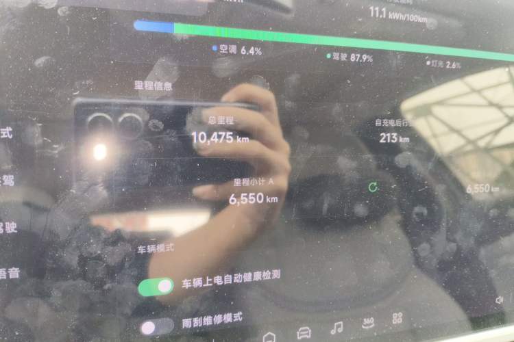 Used XPeng MONA M03 2024 620 with Ultra-Long Range Odometer Close Up