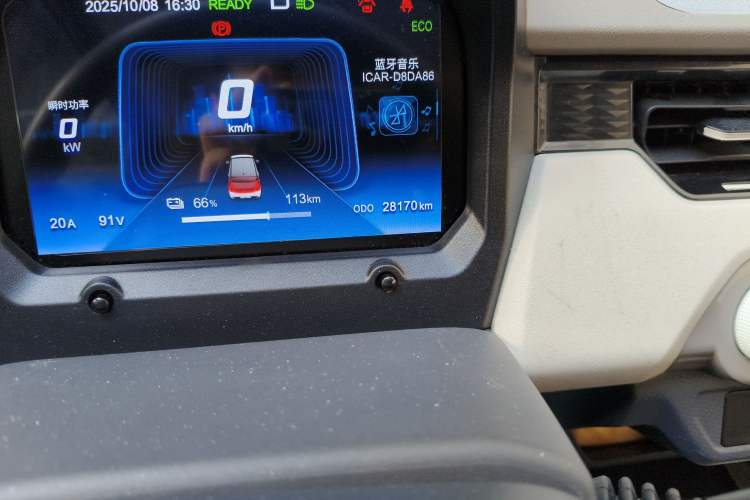 Used Chery QQ Ice Cream 2024 170km Sundae Odometer Close Up