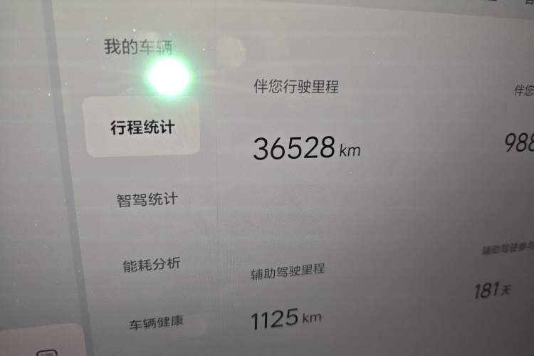 Used Li Auto L8 2023 Pro Model Odometer Close Up