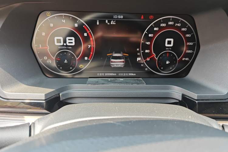 Used Venucia Star 2020 260T Automatic 48V Mild Hybrid Turbocharged Starry Edition Odometer Close Up