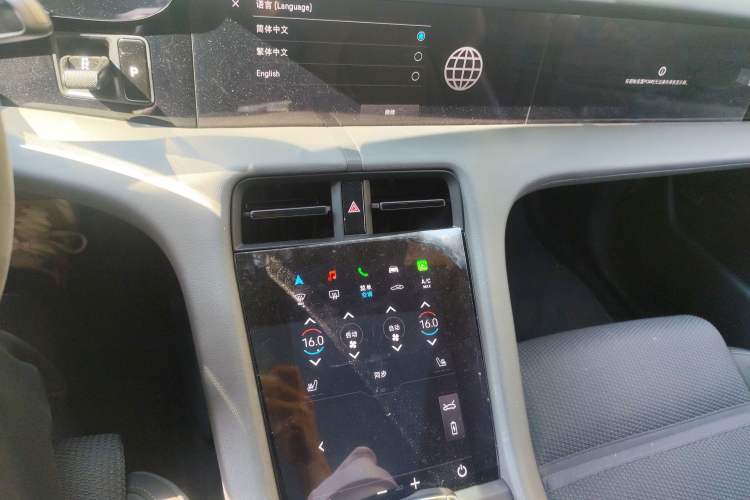 Used Porsche Taycan 2022 Taycan Audio And AC Panel