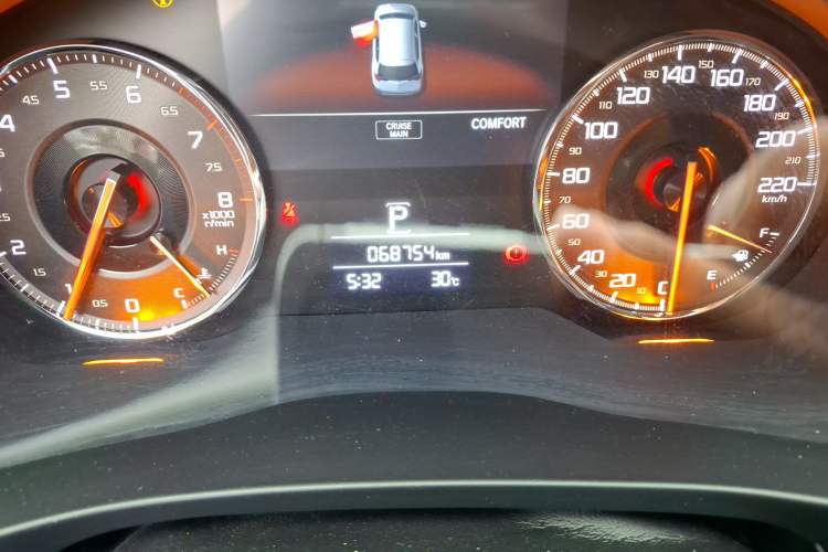 Used Acura CDX 2019 1.5T Two-Wheel Drive Deluxe Edition Odometer Close Up