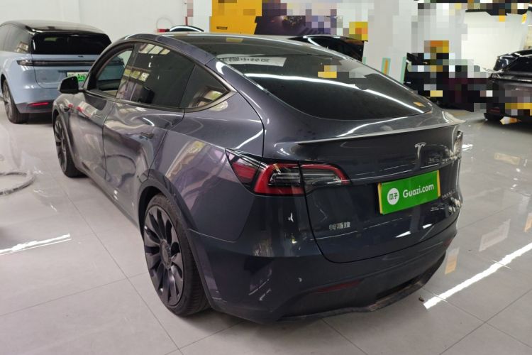 Used Tesla Model Y 2021 Performance High-Performance All-Wheel-Drive Version Rear Left 45 Deg