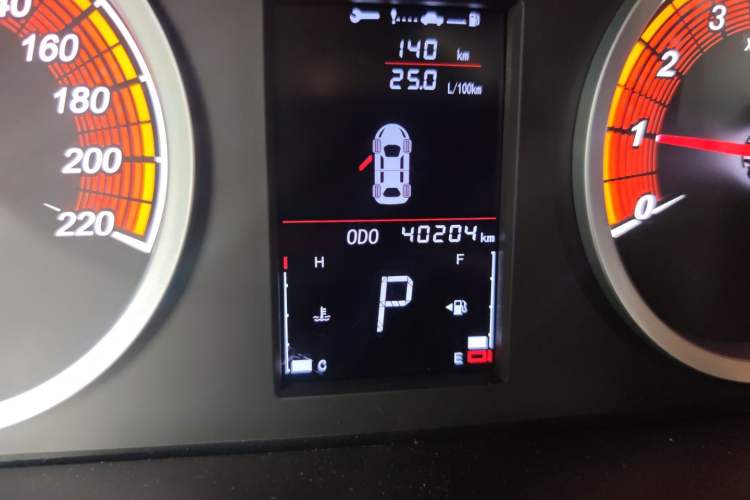 Used Soueast DX5 2019 1.5T CVT Luxury Model Odometer Close Up