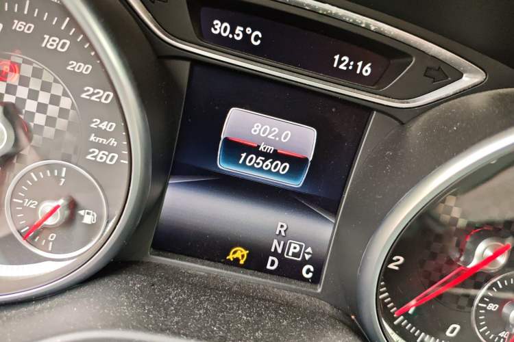 Used Mercedes-Benz A-Class 2016 A 200 Fashion Model Odometer Close Up