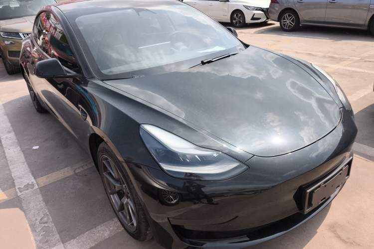 Used Tesla Model 3 2021 Standard Range Rear-Drive Upgraded Version Front Right 45 Deg