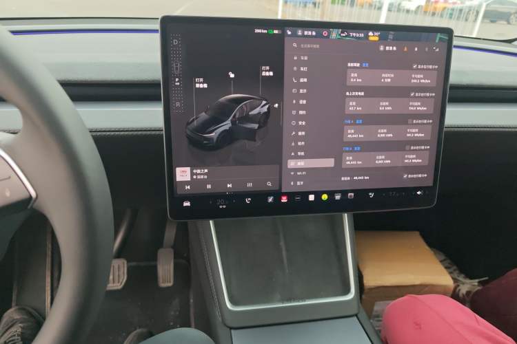 Used Tesla Model Y 2025 Long-Range All-Wheel Drive First Edition Audio And AC Panel