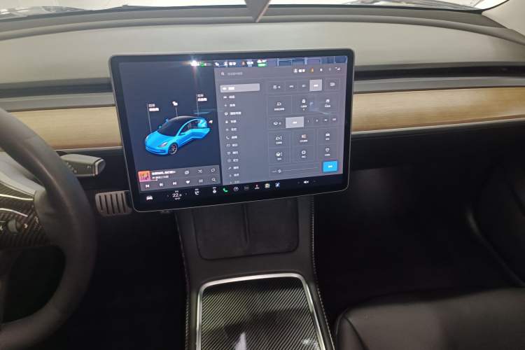 Used Tesla Model 3 2021 Performance High-Performance All-Wheel-Drive Version Audio And AC Panel