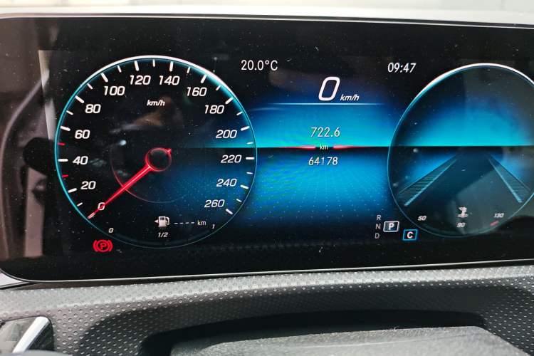 Used Mercedes-Benz CLA 2022 Year Restyled CLA 260 4MATIC Odometer Close Up