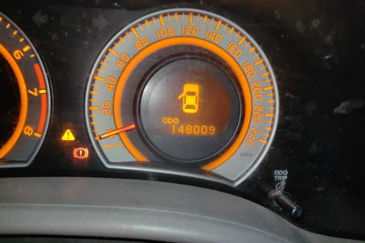 Used Toyota Corolla 2008 1.8L Automatic GL-i Sunroof Special Edition Odometer Close Up