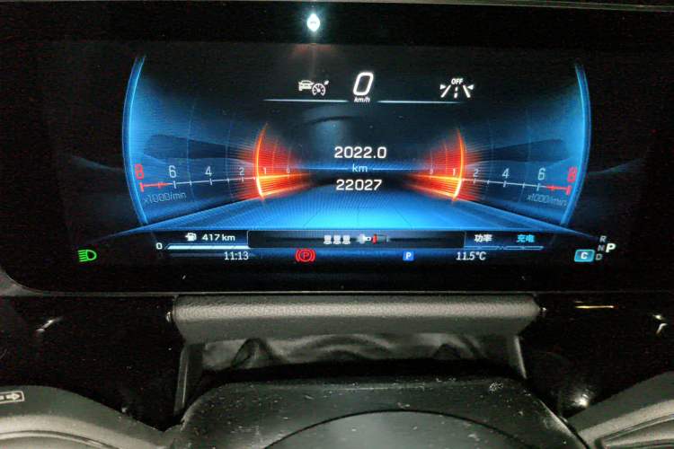 Used Mercedes-Benz GLA AMG 2024 AMG GLA 35 4MATIC Odometer Close Up