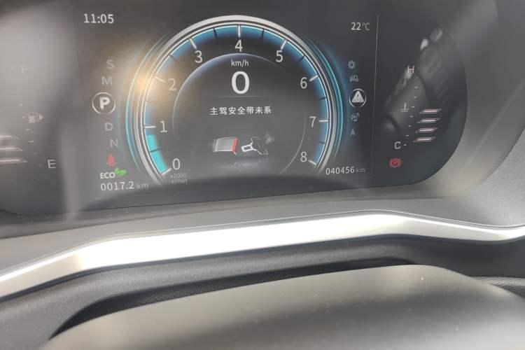 Used FORTHING T5 2018 300T DCT Smart Enjoyment Version Odometer Close Up