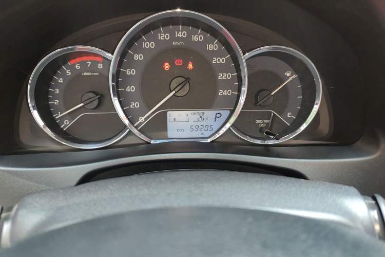 Used Toyota Corolla 2018 1.2T S-CVT GL Smart Enjoyment Version Odometer Close Up