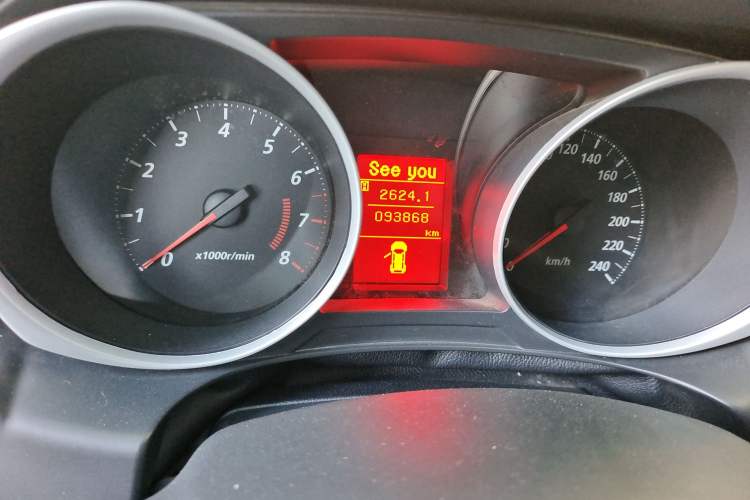 Used Mitsubishi ASX 2013 2.0L Manual Two-Wheel Drive Comfort Edition Odometer Close Up