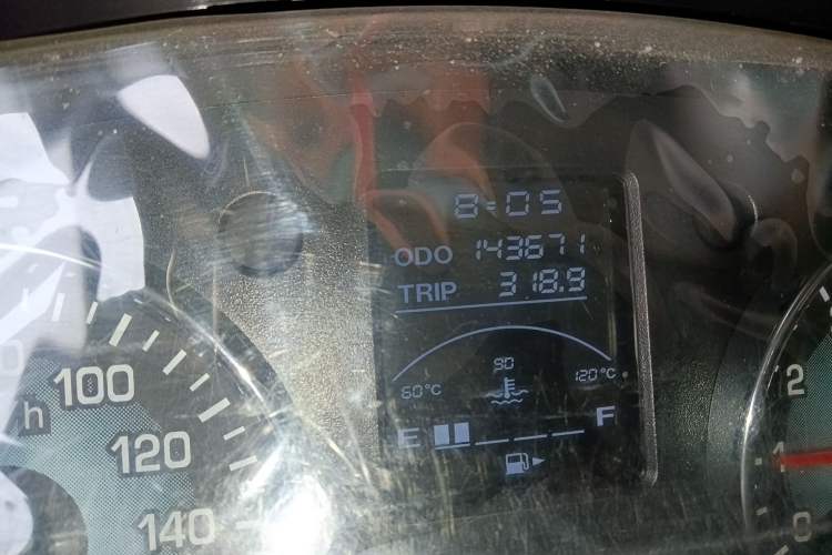 Used Jinbei New Hiace X30L 2019 1.5L Business Edition China VI SWC15M Odometer Close Up