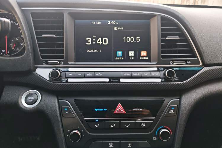Used Hyundai Elantra (6th Generation / Lingdong) 2018 1.4T Dual-Clutch Xuan Dong · Dynamic Edition Audio And AC Panel