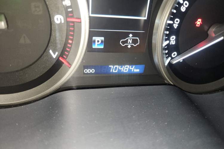 Used Toyota Land Cruiser  Odometer Close Up