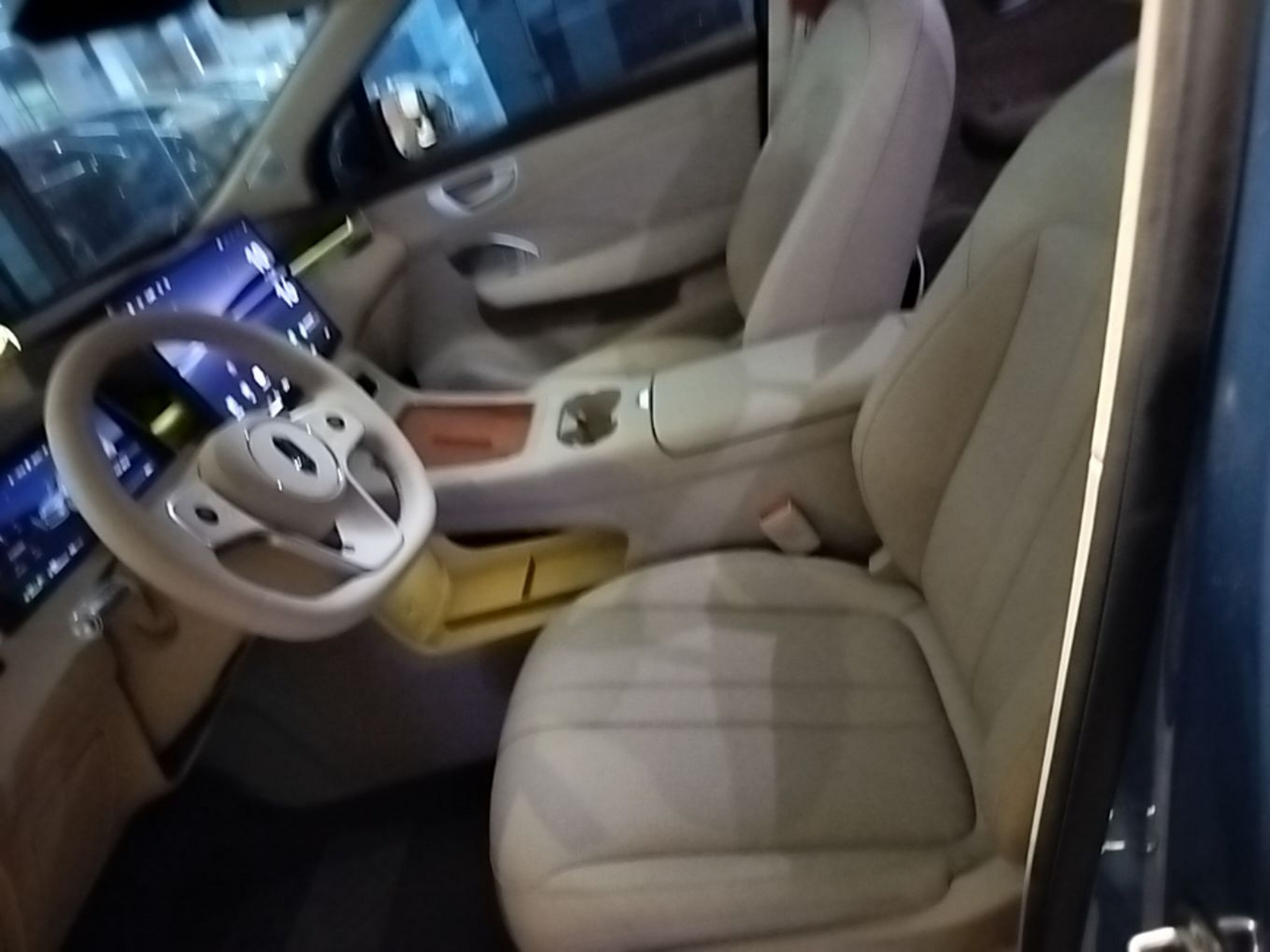 Vordere Reihe im Auto