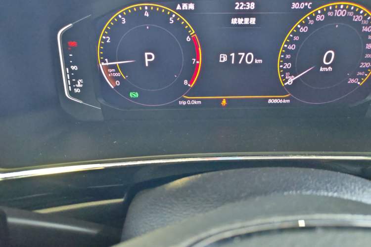 Used Volkswagen Tiguan L 2021 330TSI Automatic Two-Wheel Drive Smart Edition Odometer Close Up