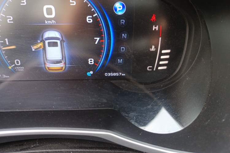 Used Geely Auto Emgrand X7 Sport 2021 1.8TD DCT Two-Wheel Drive Asian Games Comfort Edition Odometer Close Up