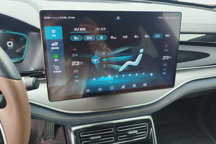 Used BYD Tang New Energy 2021 DM 2.0T Four-Wheel Drive High-Performance Luxury Model Audio And AC Panel