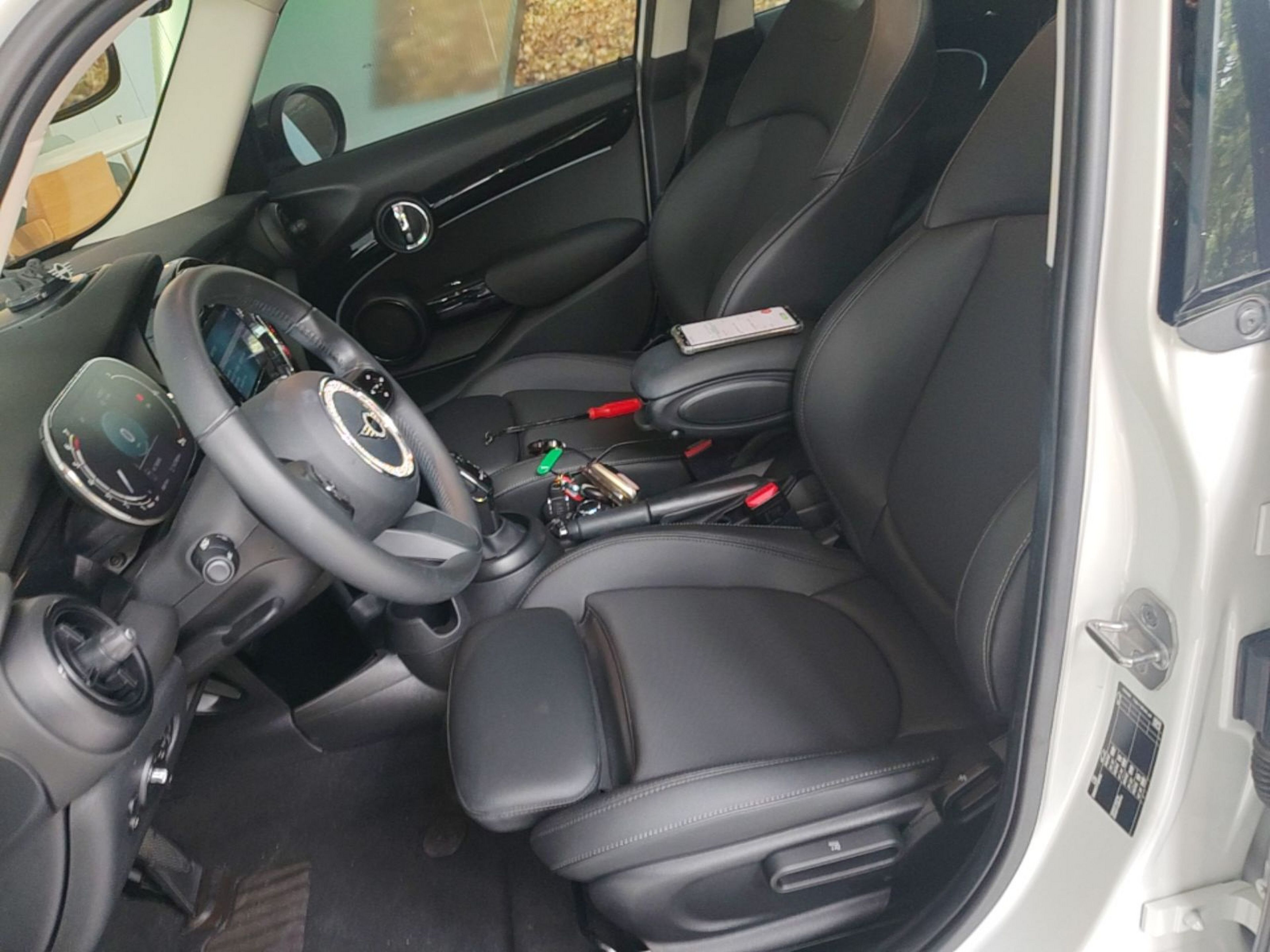 Vordere Reihe im Auto