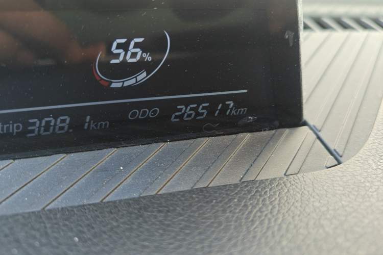 Used NETA V 2022 Long-Range Industry Custom Edition Odometer Close Up