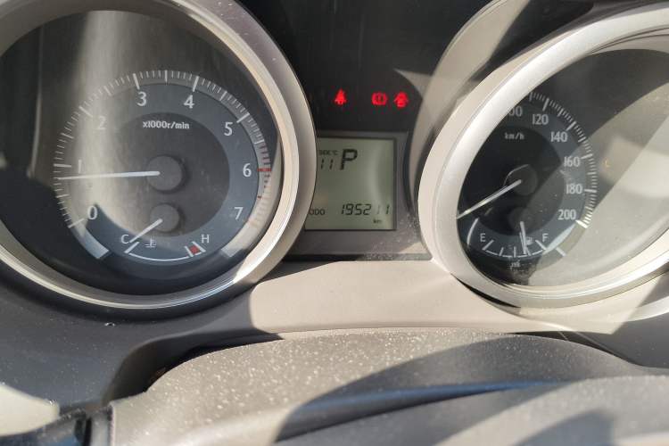 Used Toyota Prado  Odometer Close Up