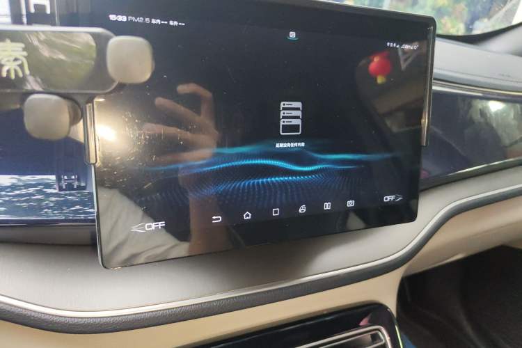 Used BYD Qin PLUS 2021 EV 500KM Luxury Model Audio And AC Panel