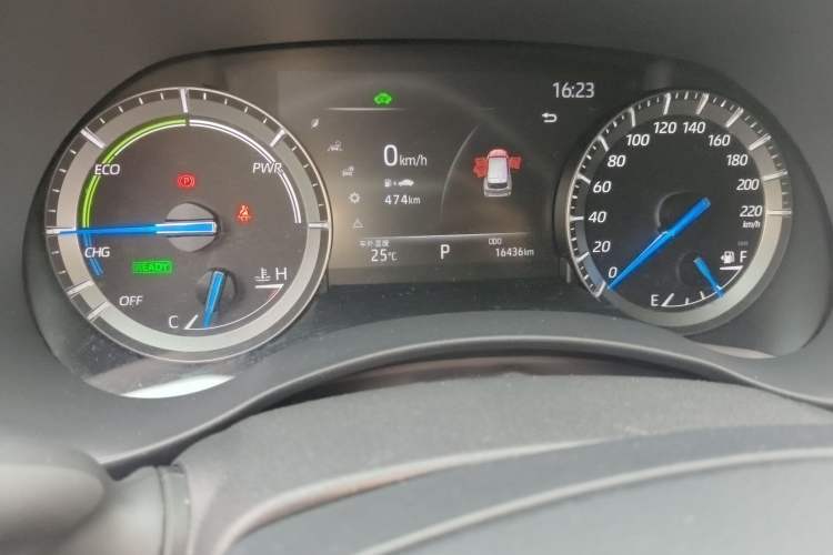 Used Toyota Highlander 2023 2.5L Smart Electric Hybrid Dual-Engine 4x4 Elite Edition 7 Seats Odometer Close Up