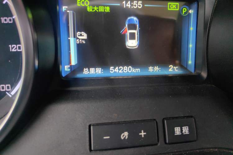 Used BYD Yuan New Energy 2018 EV360 Smart Connect Cool Edition Odometer Close Up