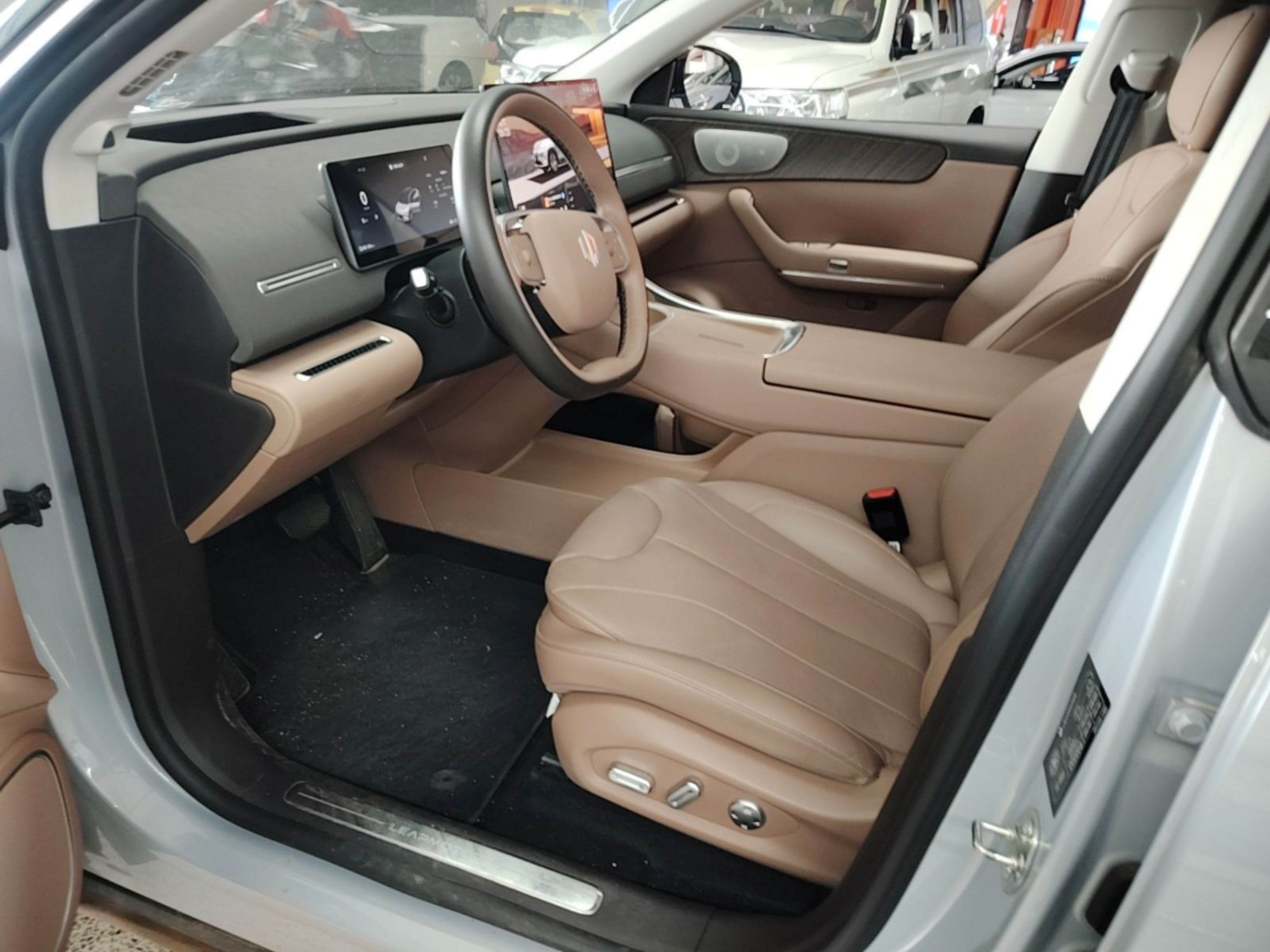 A primeira fila do carro