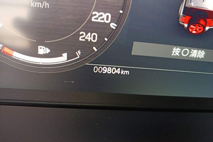 Used Land Rover Defender 2024 110 3.0T P400 Dark Edition Odometer Close Up