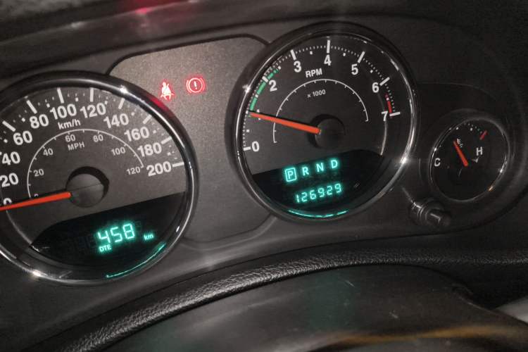 Used Jeep Wrangler 2014 3.0L Sahara Four-Door Edition Odometer Close Up