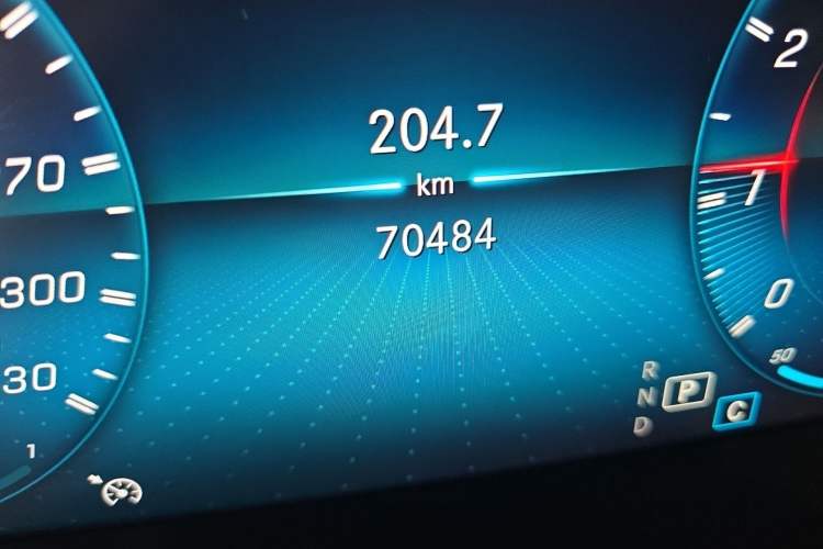 Used Mercedes-Benz C-Class 2021 C 260 L Sport Edition Odometer Close Up