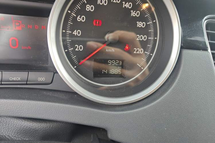 Used Peugeot 508 2011 2.3L Automatic Luxury Edition Odometer Close Up