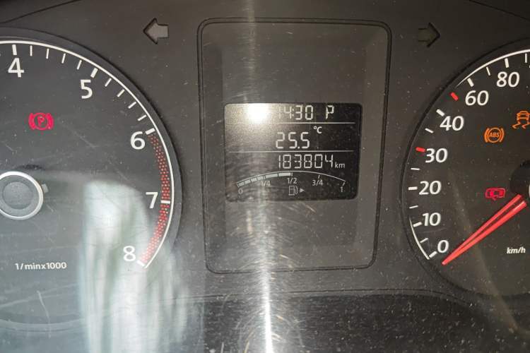 Used Volkswagen Sagitar 2012 1.6L Automatic Comfort Edition Odometer Close Up