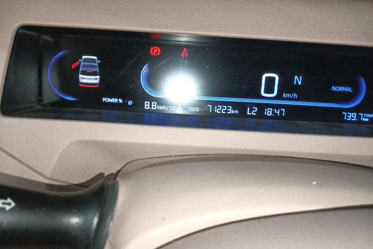 Used Geely Galaxy Panda 2023 Panda Mini 200km Endurance Bear Odometer Close Up