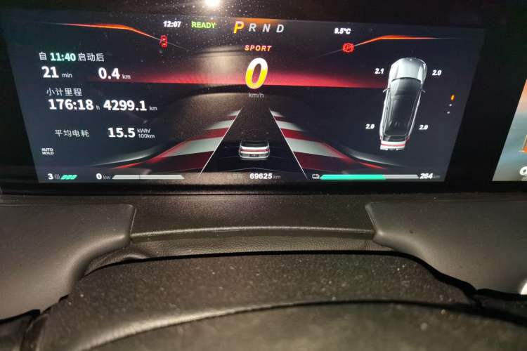 Used NETA U 2021 Pro 400 Cruiser Edition Odometer Close Up