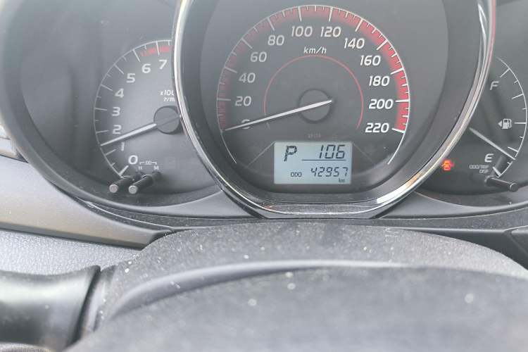 Used Toyota Vios 2021 1.5L CVT Innovation Edition Odometer Close Up