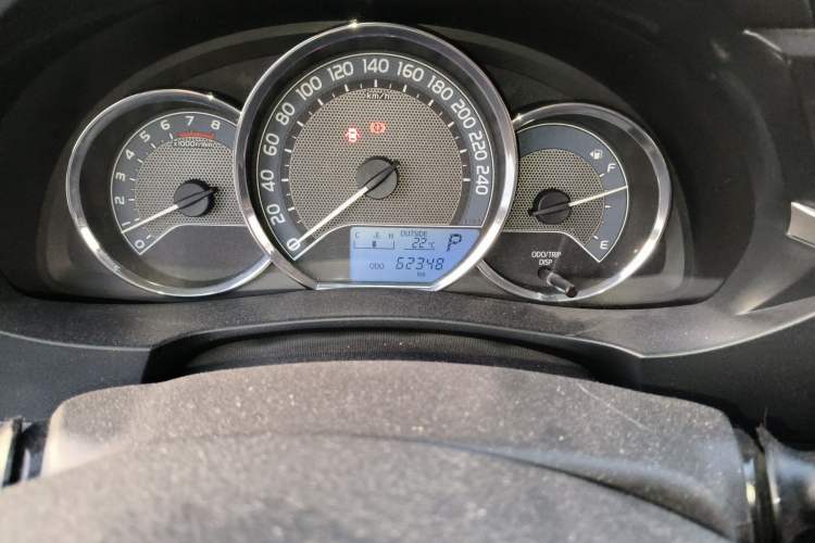 Used Toyota Levin 2014 1.6G CVT Elite Edition Odometer Close Up