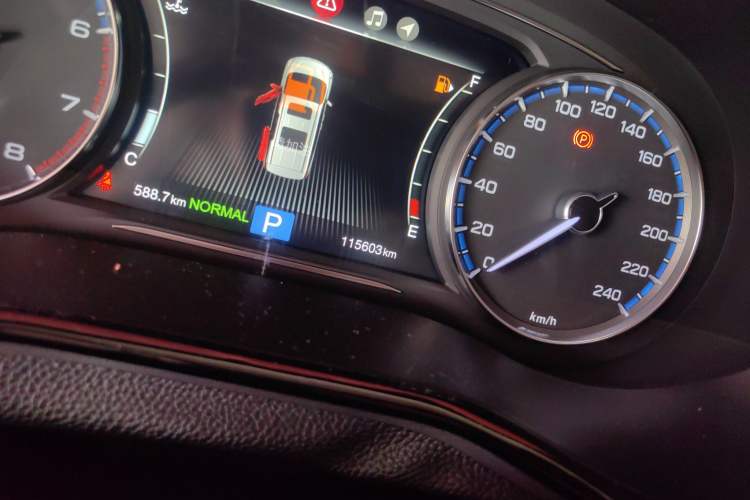 Used GAC Trumpchi M8 2020 Flagship Model 390T Prestige Edition Odometer Close Up